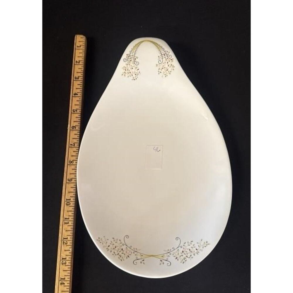MCM Hall China Eva Zeisel Hallcraft, Buckingham Pattern Oval‎ Serving Dish 13” - Picture 5 of 5